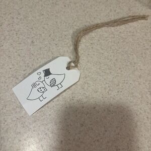 Wedding Favor Gift Tags Love Bird Gift Tag WithValentines Day Gifts 20 PER ORDER